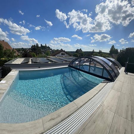 Ferienwohnung Schlossblick - 4 Sterne Sauna Pool Whirlpool Exklusiv Braunfels Eksteriør bilde